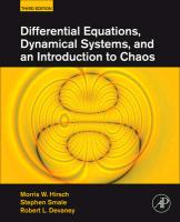 9780123820105 Dynamical Systems  An Intro To Chaos