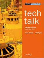 9780194574587 Tech Talk  PreInt students book