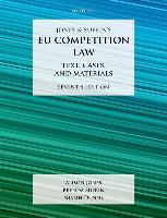 9780198824657 Jones  Sufrins EU Competition Law