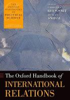 9780199585588 The Oxford Handbook of International Relations
