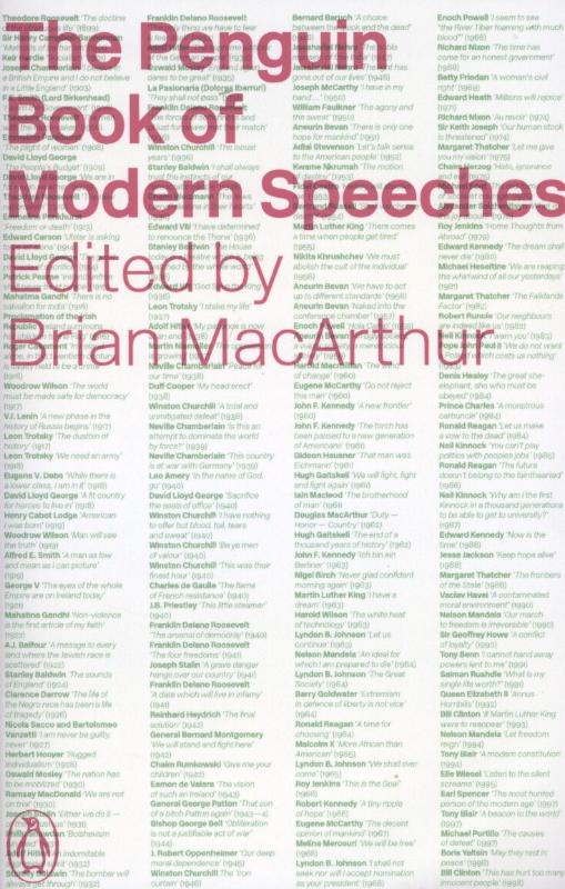 9780241953259 Penguin Book Of Modern Speeches