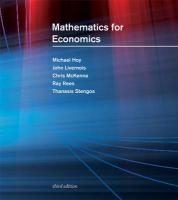 Mathematics For Economics