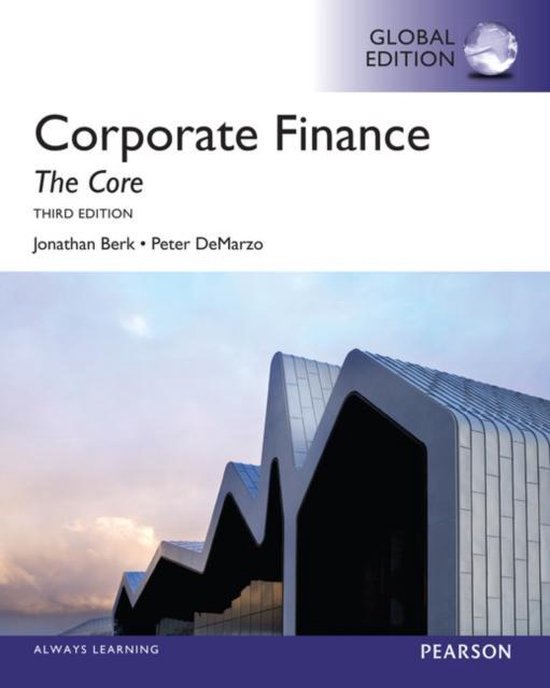 9780273792161 Corporate Finance The Core