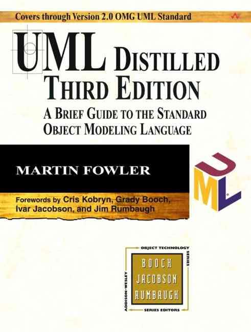 9780321193681 UML Distilled Object Modeling Language