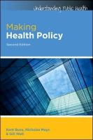 9780335246342 Making Health Policy