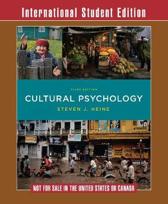Cultural Psychology