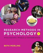 9780393936933 Research Methods in Psychology  Evaluating a World of Information 2e