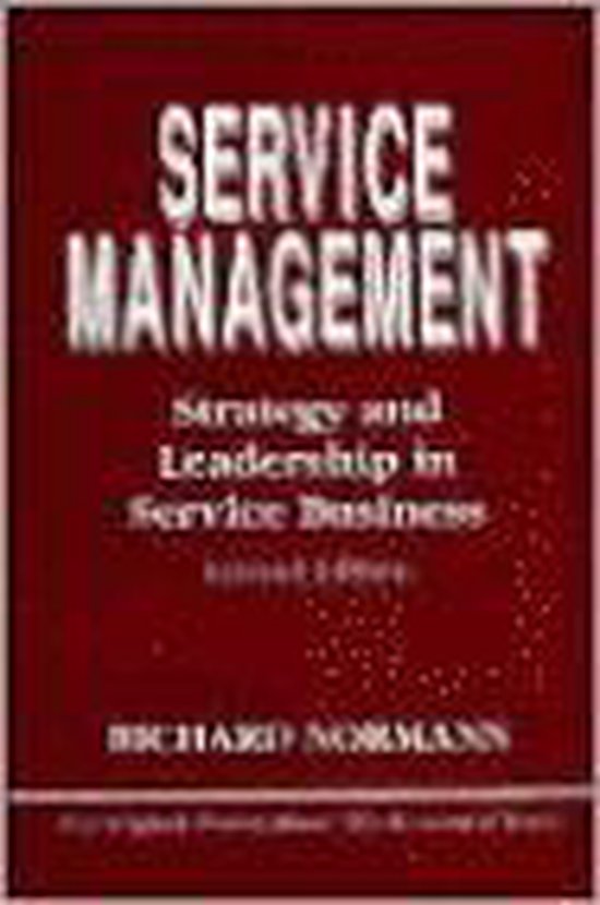 9780471928850 Service Management