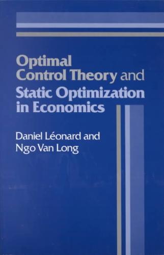 9780521337465 Optimal Control Theory and Static Optimization in Economics
