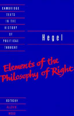 9780521348881 Hegel Elements Of Philosophy Of Right