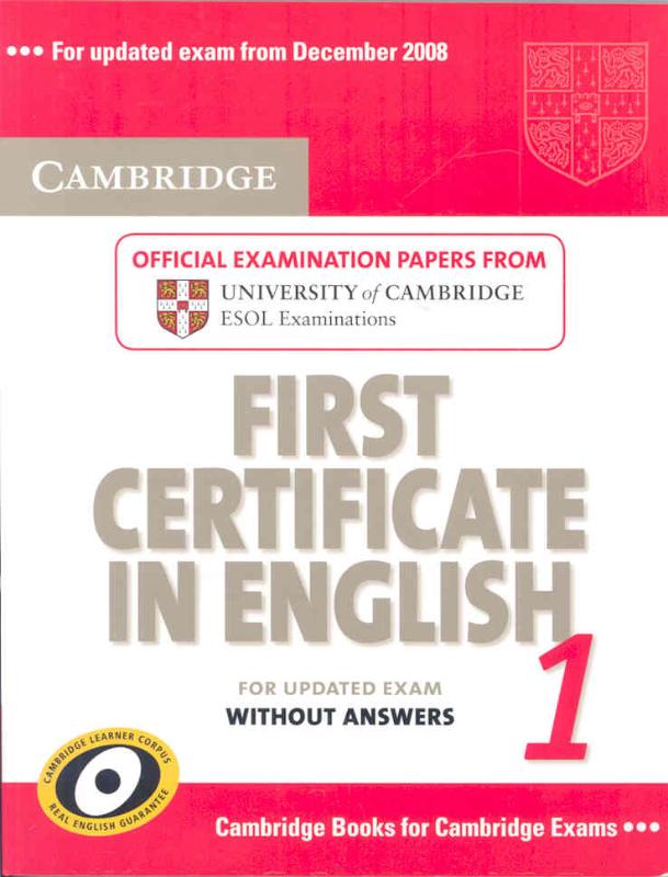 9780521714440 Cambridge First Certificate in English 1 for Updated Exam Students Book without Answers