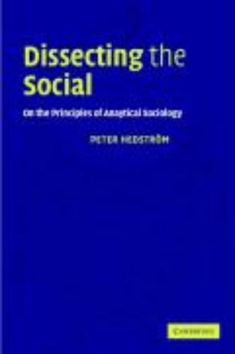 9780521796675 Dissecting The Social