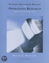 9780534423605 Student Solutions Manual for Winstons Operations Research Applications and Algorithms 4th