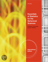 9780538754965 Essentials of Statistics for the Behavioral Science