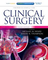 9780702030703 Clinical Surgery