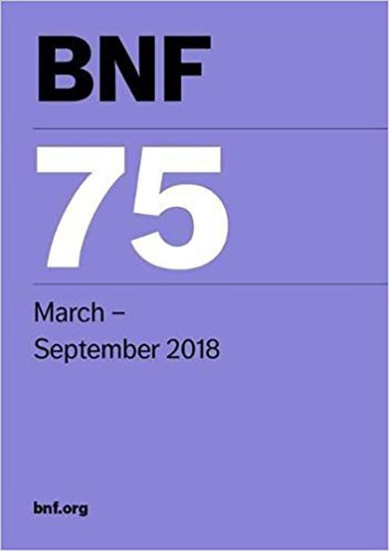 9780857113313-BNF-75-British-National-Formulary-March-2018