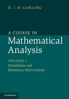 9781107614185 A Course in Mathematical Analysis