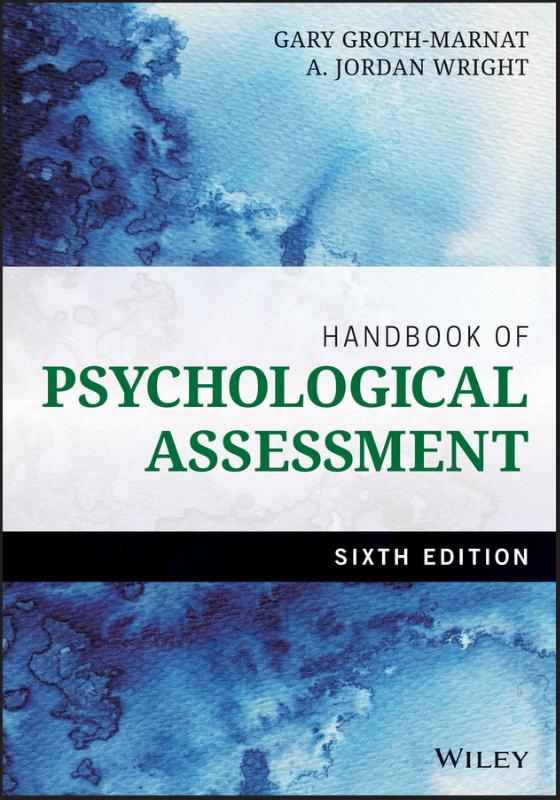 9781118960646 Handbook Psychological Assessment 6th Ed