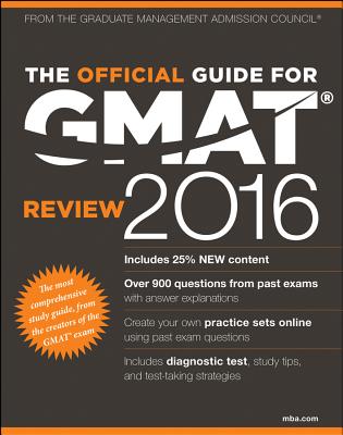 9781119042488 The Official Guide for GMAT Review 2016 with Online Question Bank and Exclusive Video