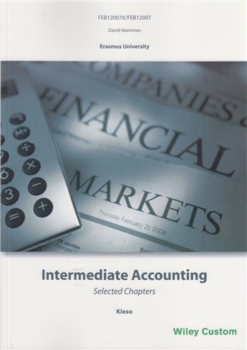 Intermediate Accounting Selected Chapters