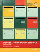 9781292093260 Business Communication Essentials Global Edition