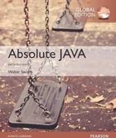 9781292109220 Absolute Java Global Edition