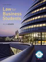 9781405858885 Law for Business Students