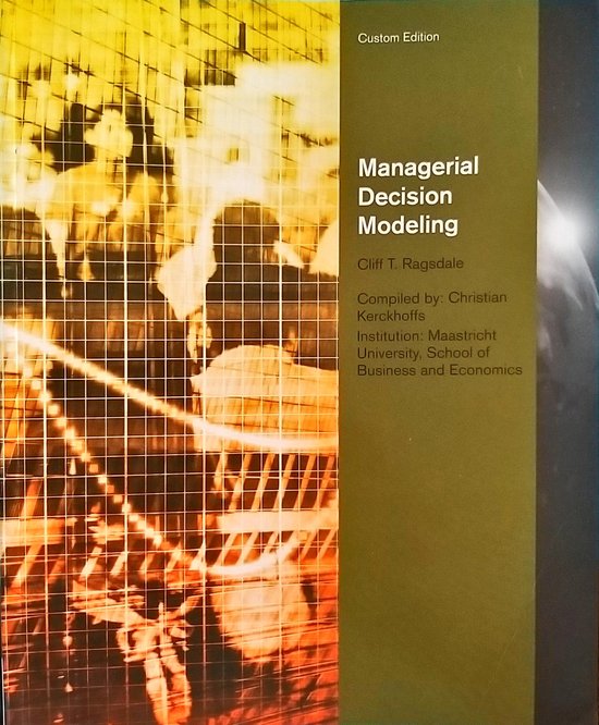 9781408064573 Custom Managerial Decision Modeling
