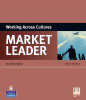 9781408220030 Market Leader Esp Book  Working Across Cultures