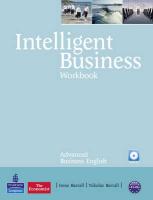9781408267974 Intelligent Business Advanced Workbook with Audio CD