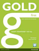 9781408297902 Gold First Maximiser With Key And Audio Cd Pack