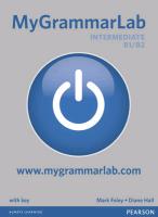Mygrammarlab Intermediate With Key And Mylab Pack