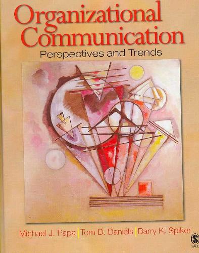 9781412916844 Organizational Communication