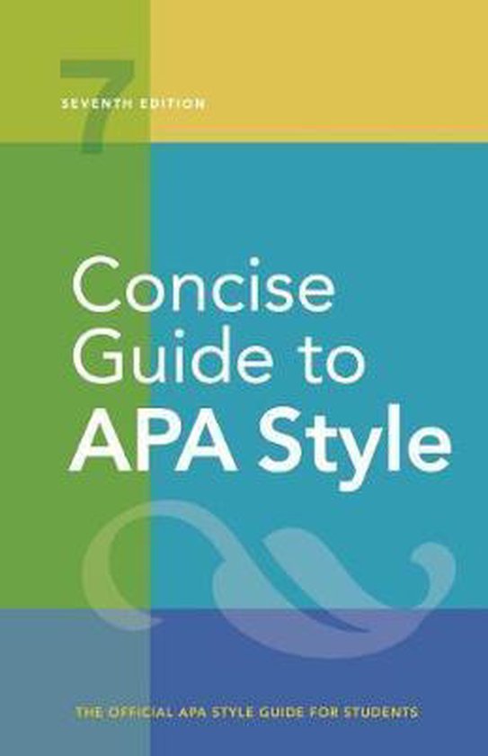 9781433832734-Concise-Guide-to-APA-Style-Seventh-Edition-Newest-2020-Copyright