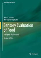 9781441964878 Sensory Evaluation Of Food