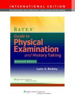 9781451175646 Bates Guide Physical Examination  Histo