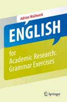 9781461442882 English For Academic Research Grammar Ex