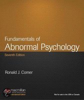 9781464145995 Fundamentals of Abnormal Psychology