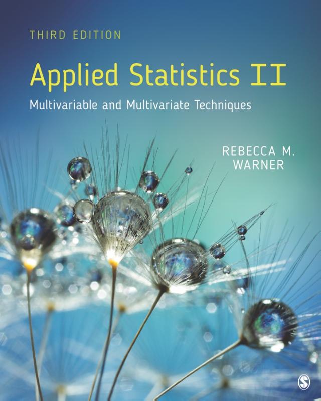 9781544398723 Applied Statistics II Multivariable and Multivariate Techniques