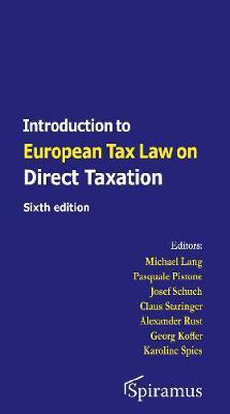9781913507213 Introduction to European Tax Law