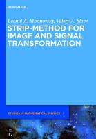 9783110251920 StripMethod for Image and Signal Transformation