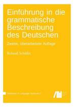 9783946234968 Einfuehrung in Die Grammatische Beschreibung Des Deutschen