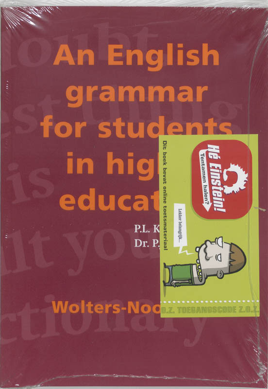 9789001482107 An english grammar for students in higher education
