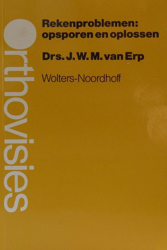 9789001674151 Rekenproblemen