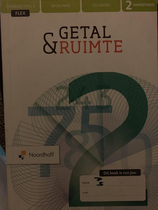 9789001748821-Getal--Ruimte-12e-ed-havovwo-2-FLEX-leerboek-2