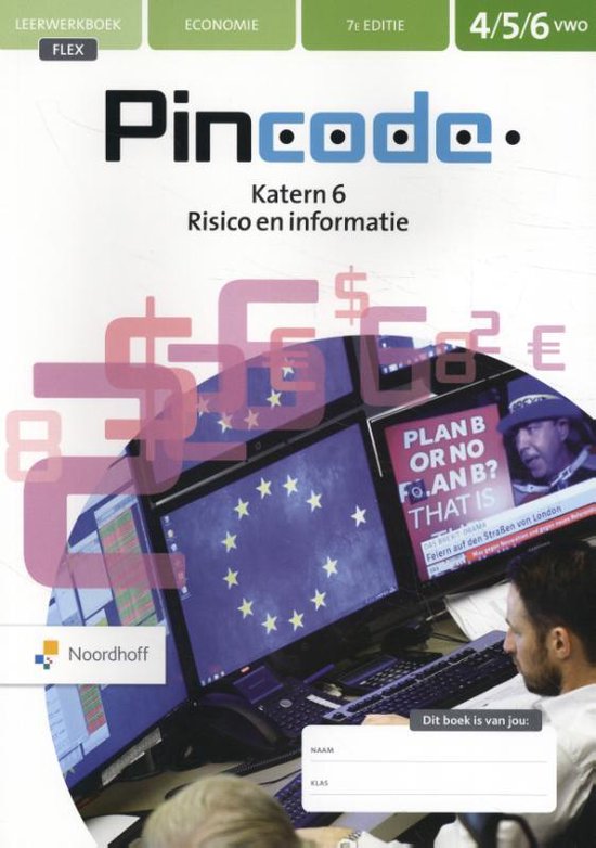 9789001753764-Pincode-vwo-katern-6-Risico-en-Informatie-FLEX-boek