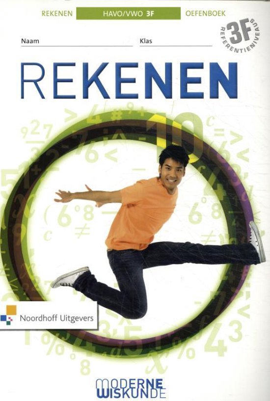 9789001830663 Moderne Wiskunde havovwo bb 3F oefenboek rekenen