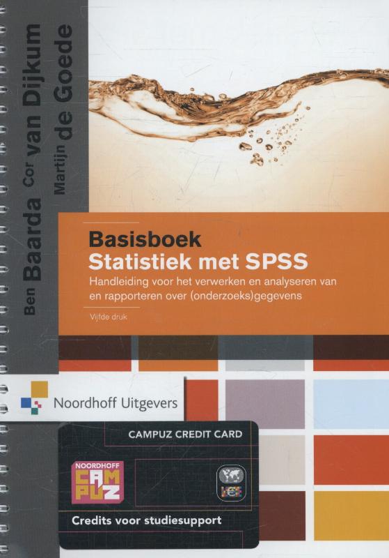 9789001834371 Basisboek statistiek met SPSS
