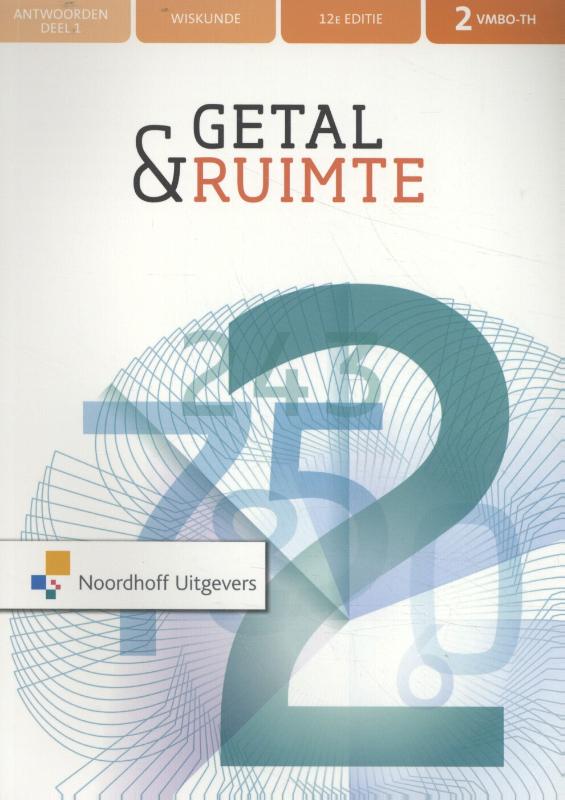 9789001900212 Getal  Ruimte deel 1 vmbothavo antwoordenboek