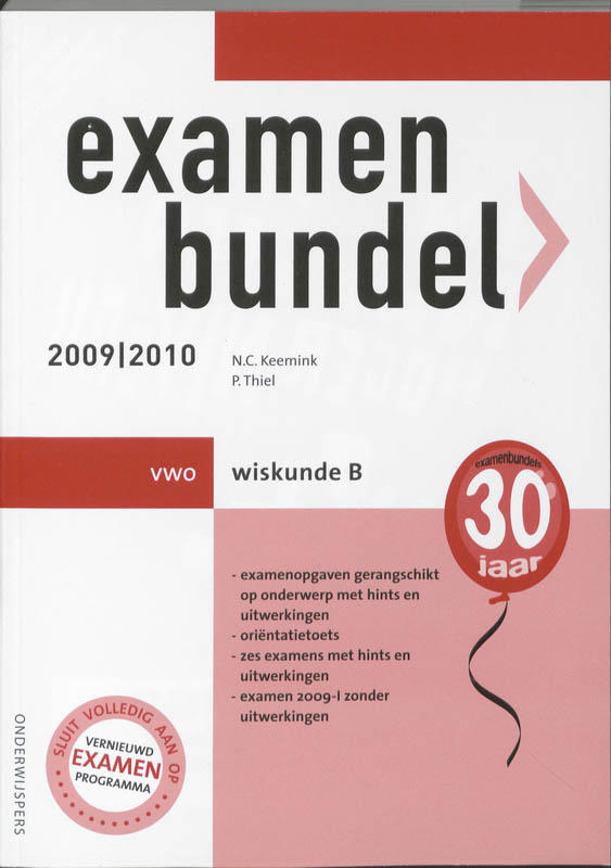 9789006075588-Examenbundel-Wiskunde-B-Vwo-20092010